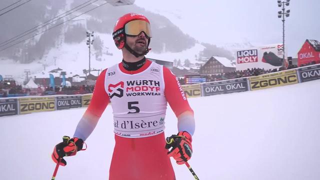 Val d'Isère (FRA), géant messieurs, 1re manche: 3e place provisoire pour Loïc Meillard (SUI)