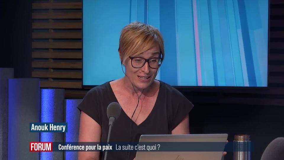 Les suites et conséquences de la Conférence pour la paix en Ukraine