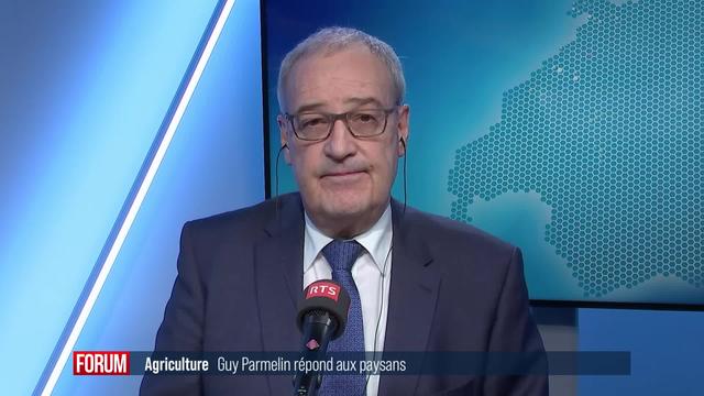 Revendications des agriculteurs: la réponse de Guy Parmelin