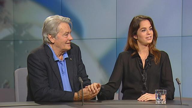 Anouchka et Alain Delon en 2013. [RTS]