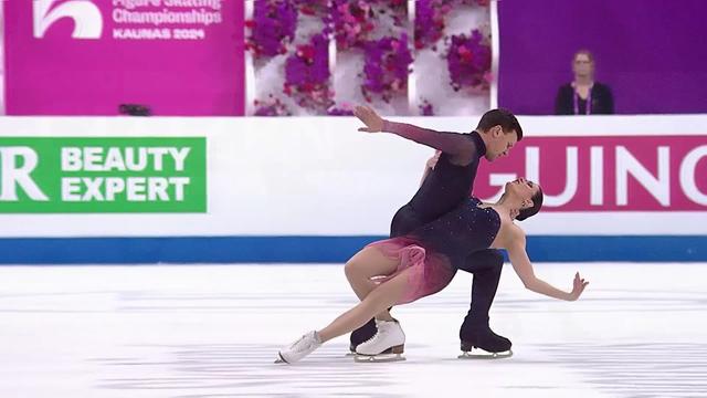 Kaunas (LTU), danse sur glace: le duo Charlène Guignard et Marco Fabbri (ITA) champion d'Europe pour la deuxième fois consécutive (modifié)