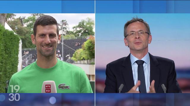 Interview exclusive de Novak Djokovic qui participe au Geneva Open