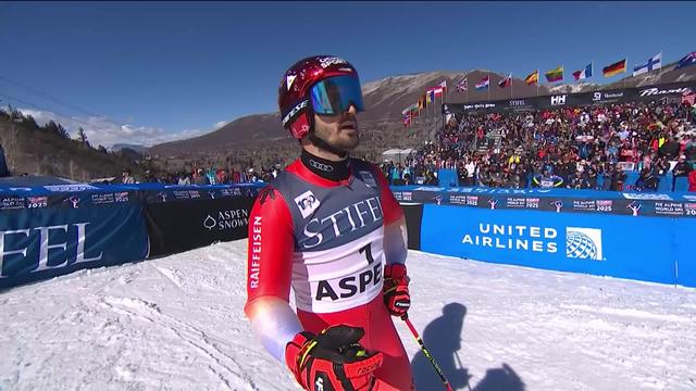Aspen (USA), géant messieurs, 2e manche: Loïc Meillard (SUI) signe son premier podium de la saison dans la spécialité (2e)