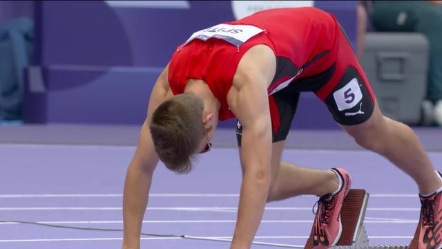 400m, repêchages messieurs: L. Spitz (SUI) termine 4ème au repêchages et quitte ainsi les jeux