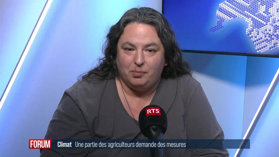 Une partie des agriculteurs demande plus de mesures pour le climat: interview de Vanessa Renfer