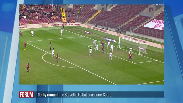 Football: Servette FC remporte le derby romand en battant Lausanne-Sport (vidéo)