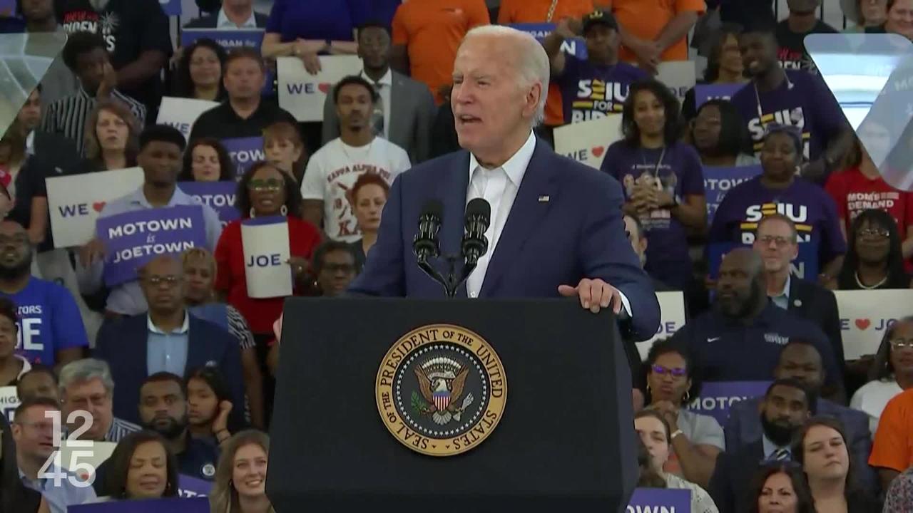 Joe Biden poursuit sa campagne pour la présidentielle dans le Michigan, un Etat décisif