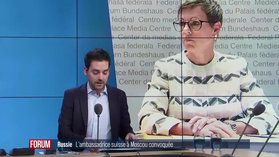 L'ambassadrice de Suisse en Russie convoquée après une décision du Parlement sur les avoirs russes gelés