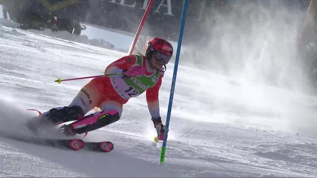 Soldeu (AND), slalom dames, 2e manche: Mélanie Meillard (SUI) s’élance pour la 2e fois