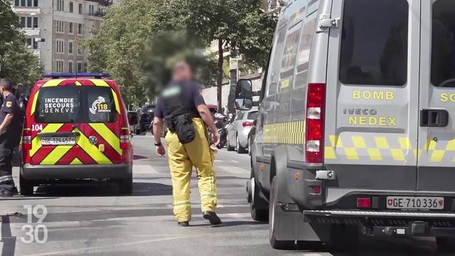 À Genève un homme a été blessé lors de l'explosion d'un sac déposé sur son palier