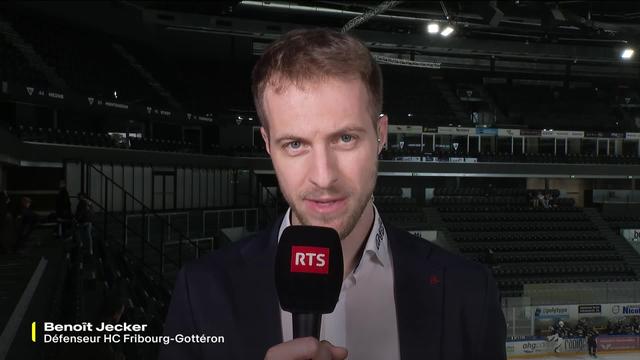 Hockey sur glace - National League : entretien avec Benoït Jecker, défenseur HC Fribourg-Gottéron (2-2)