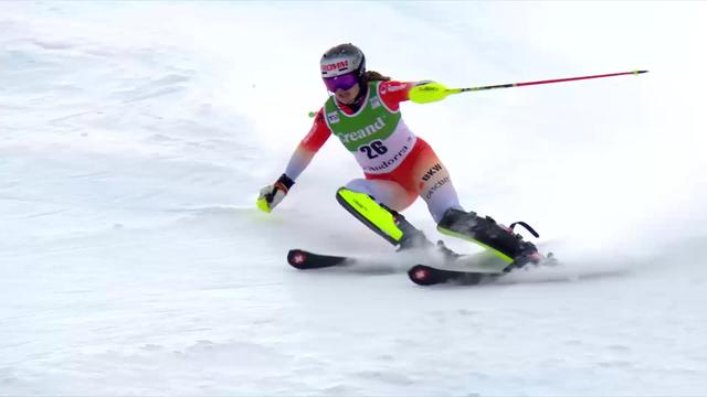 Soldeu (AND), slalom dames, 2e manche: Nicole Good (SUI) confirme sa performance solide