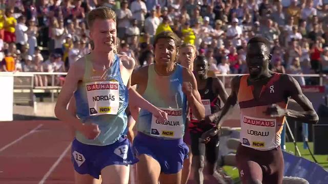 Stockholm (SWE), 3000m messieurs : Dominic Lobalu (SUI) s’empare du record de Suisse