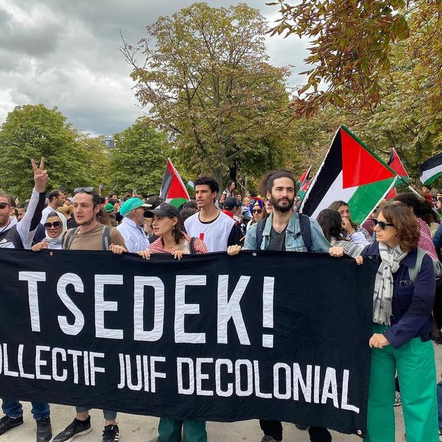 Une manifestation du collectif juif décolonial Tsedek ! [LDD - Tsedek !]