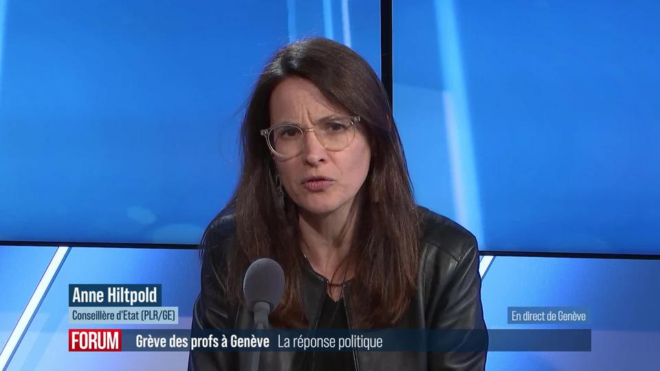 Première journée de grève de l’enseignement genevois: interview d’Anne Hiltpold (vidéo)