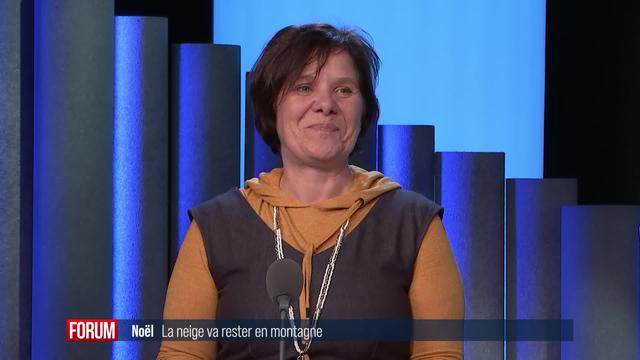 En montagne, la neige tiendra jusqu’à Noël: interview de Marianne Giroud Gaillard