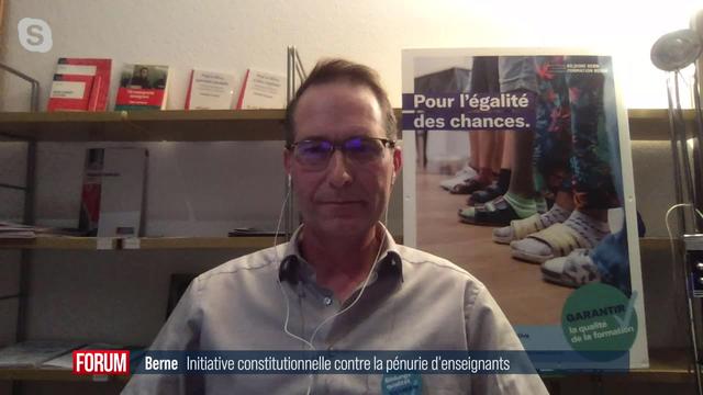 Initiative constitutionnelle contre la pénurie de professeurs à Berne: interview d’Alain Jobé