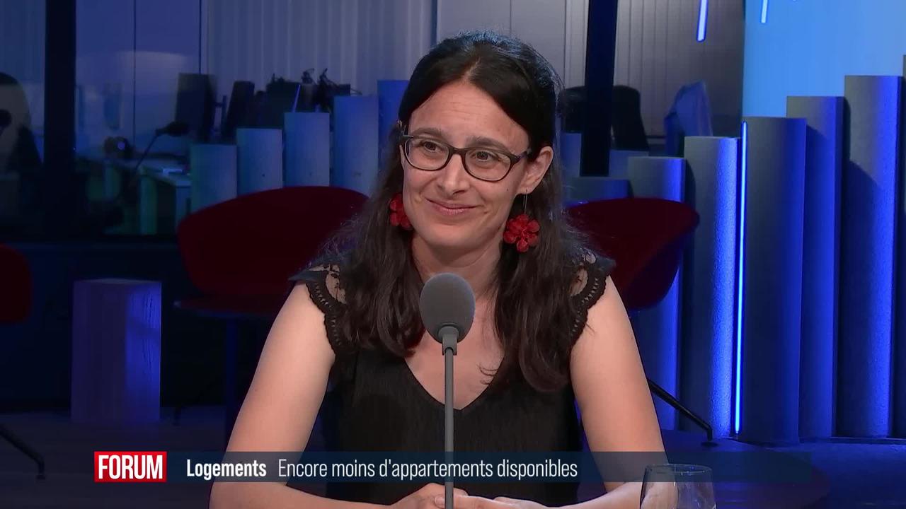 Le nombre de logements libres ne cesse de diminuer, selon l’OFS: interview de Corinne Dubois