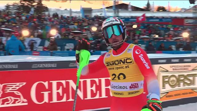 Alta Badia (ITA), slalom messieurs, 1re manche: Luca Aerni (SUI) concède près de 3 sec au leader