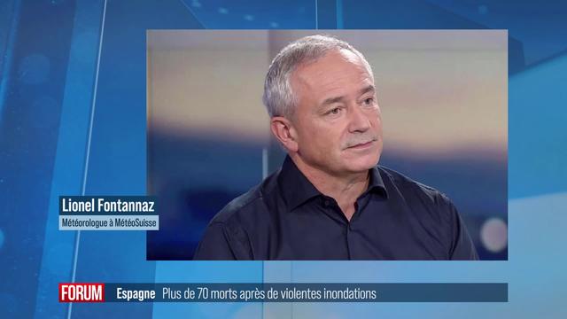 De subites crues font plus de 70 morts en Espagne: interview de Lionel Fontannaz