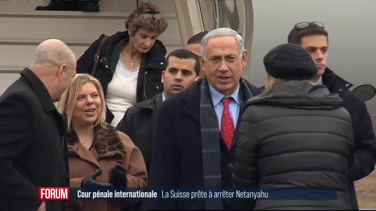 La Confédération devrait en principe arrêter Benjamin Netanyahu s'il venait en Suisse