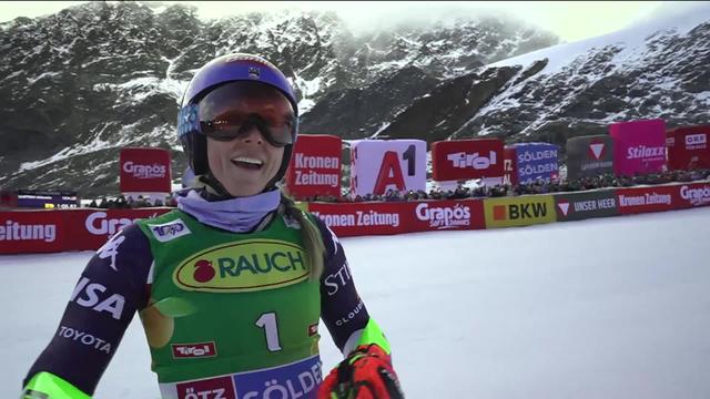 Sölden (AUT), géant dames, 1re manche: Mikaela Shiffrin (USA) domine la première manche