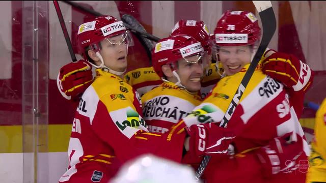 Hockey sur glace, National League: 4e victoire consécutive pour Bienne qui s'impose face à Davos (2-1)