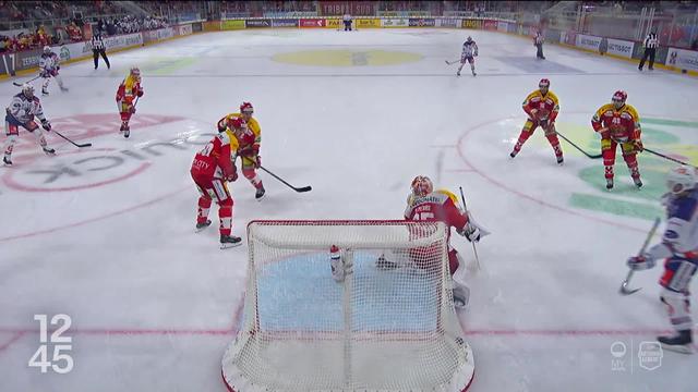 Ouverture du championnat suisse de hockey: Fribourg a battu Ajoie et Lausanne a remporté le derby lémanique face à Genève