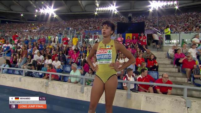 Rome (ITA), saut en longueur, finale dames: Malaika Mihambo (GER) survole la concurrence pour décrocher l'or