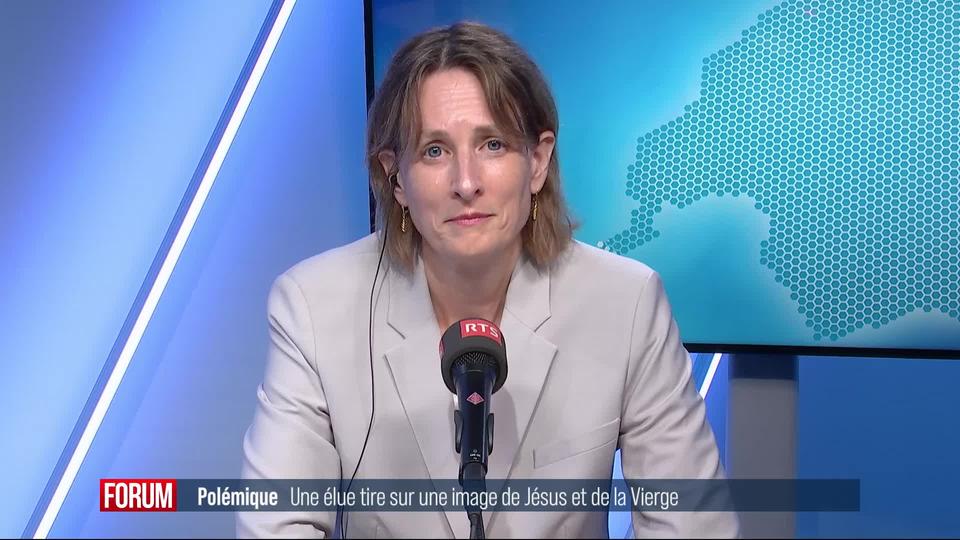 Une élue verte-libérale tire sur une image de Jésus et la Vierge: interview de Céline Weber