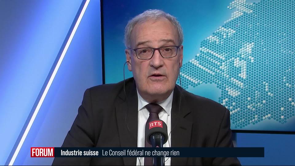 Le Conseil fédéral ne subventionnera pas massivement l'industrie suisse: interview de Guy Parmelin