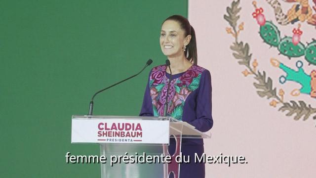 Claudia Sheinbaum devient la première femme présidente du Mexique