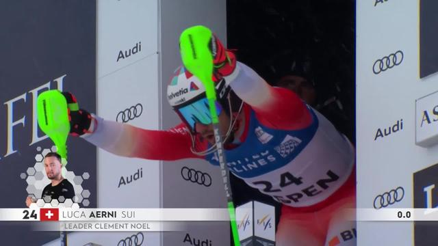 Aspen (USA), slalom messieurs, 1re manche: Luca Aerni (SUI) sera en 2e manche (15e)
