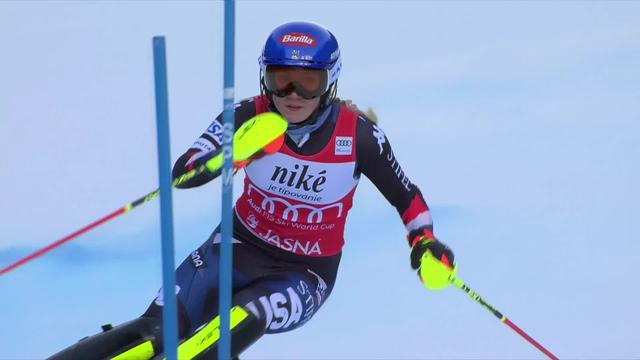 Jasna (SVK), slalom dames, 1re manche: Mikaela Shiffrin (USA) largement en tête après la première manche