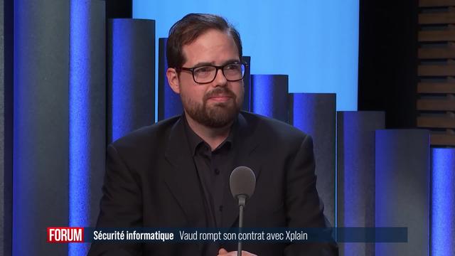 La police vaudoise résilie son contrat avec le prestataire de cybersécurité Xplain: interview de Michaël Wyssa