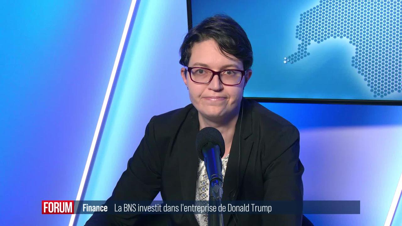 La Banque nationale suisse investi dans Trump Media & Technology, l'entreprise de Donald Trump