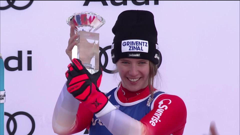 Ski alpin, slalom dames: retour sur le premier podium de la carrière de la Valaisanne Camille Rast