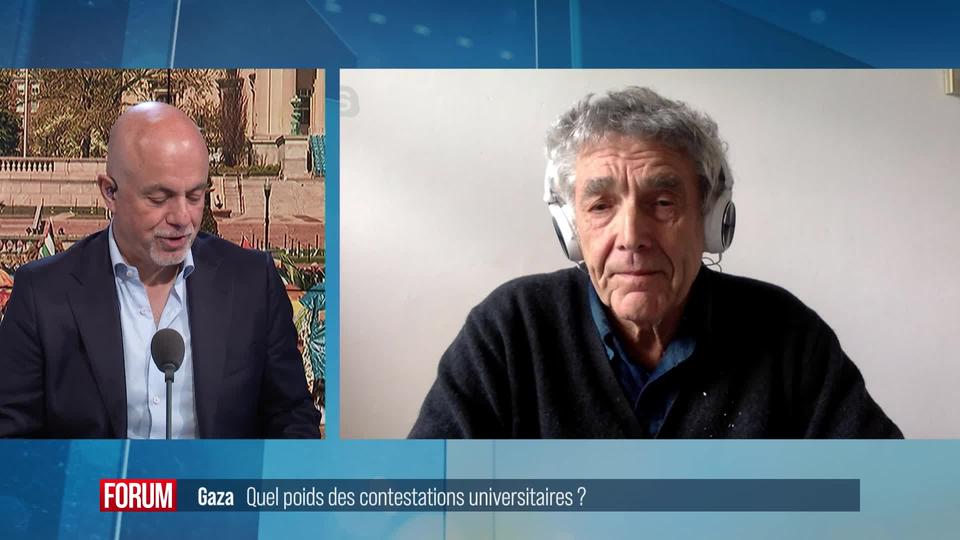 L’impact des protestations étudiantes en soutien à Gaza sur la politique internationale: interview d’Albert Ogien