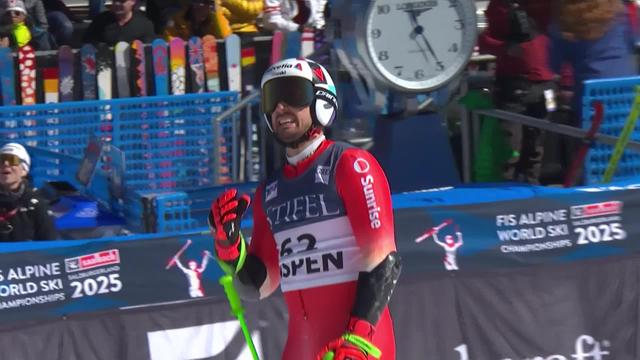 Aspen (USA), géant messieurs, 1re manche: Luca Aerni (SUI) dossard 62, réalise le 30e temps et se qualifie pour la 2e manche