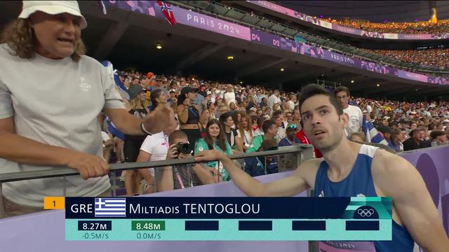 Saut en longueur, finale messieurs: l'or pour Miltiadis Tentoglou (GRE) à 8m48