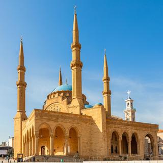 La Cathédrale Saint Georges et la Mosquée Mohammad Al-Amin à Beyrouth, Liban. [Depositphotos - Ambeon]