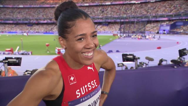 200m, 1-2 finale dames: Mujinga Kambundji (SUI) réagit à son élimination