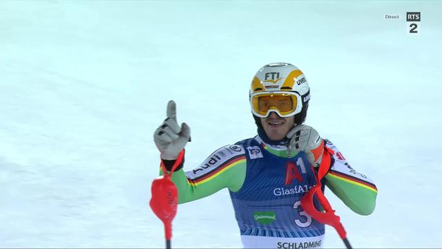 Schladming (AUT), slalom messieurs: belle victoire de Linus Strasser (GER)