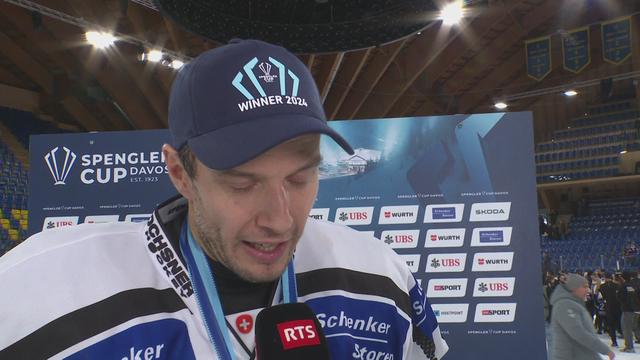 Hockey sur glace ? Coupe Spengler: la réaction de Julien Sprunger (vainqueur avec Fribourg-Gottéron)