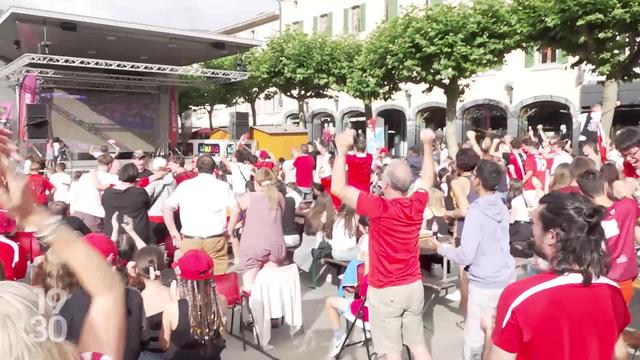 La joie était présente samedi dans les villes romandes, après la victoire de la Suisse face à l'Italie en huitième de finale de l'Euro