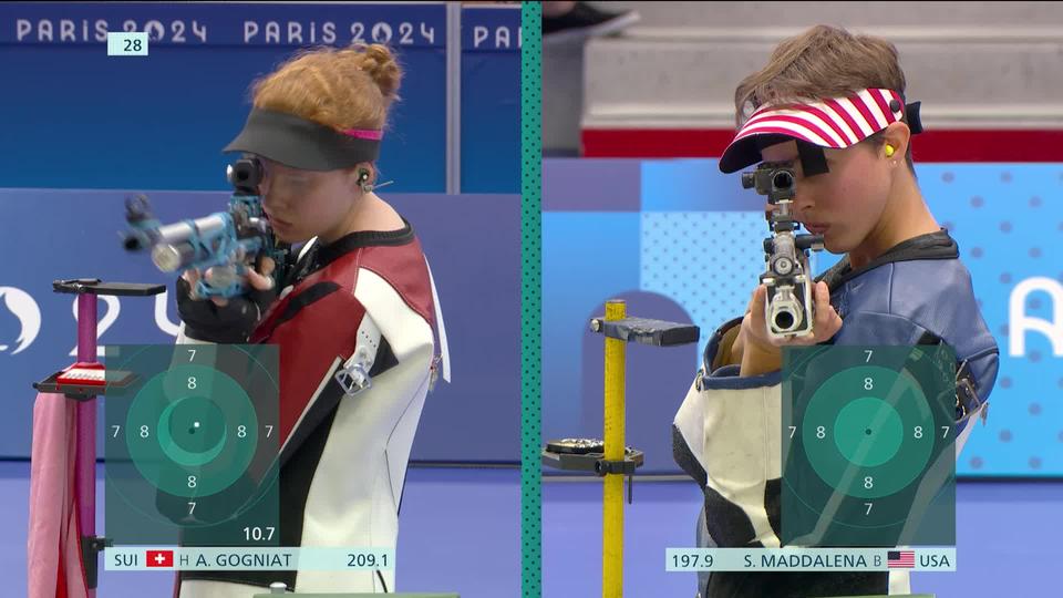 Carabine à air comprimé (10m), finale: Audrey Gogniat (SUI) est médaillée de bronze!