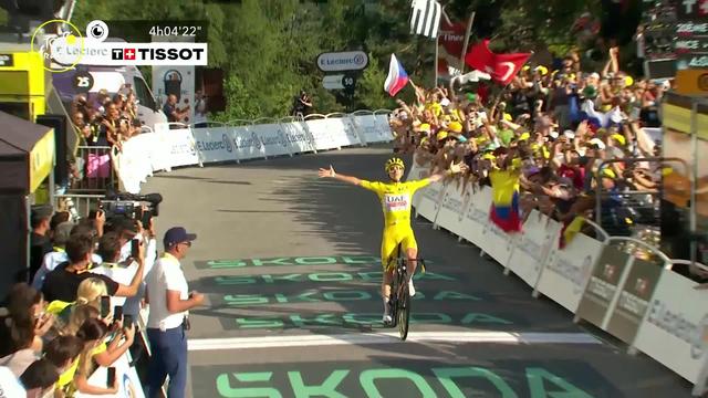 Étape 20, Nice - Col de la Couillole: Tadej Pogačar (SLO) remporte une 5e étape et conforte son maillot jaune