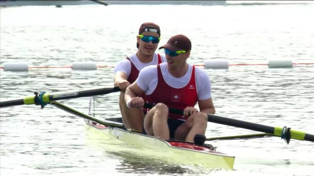 Deux de pointe sans barreur, demi-finale: le duo suisse Röösli-Gulich se qualifie pour la finale