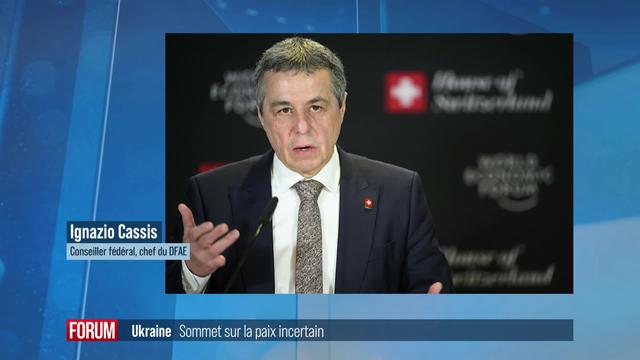 La Suisse pourra-t-elle organiser un sommet pour la paix en Ukraine? interview d’Ignazio Cassis