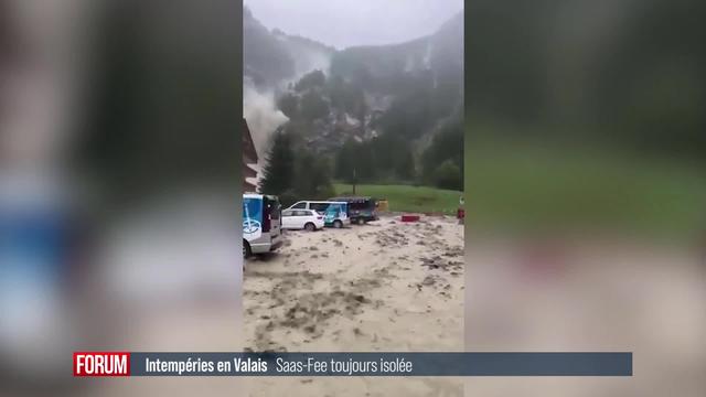 Intempéries en Valais: les évacuations se poursuivent dans la vallée de Saas